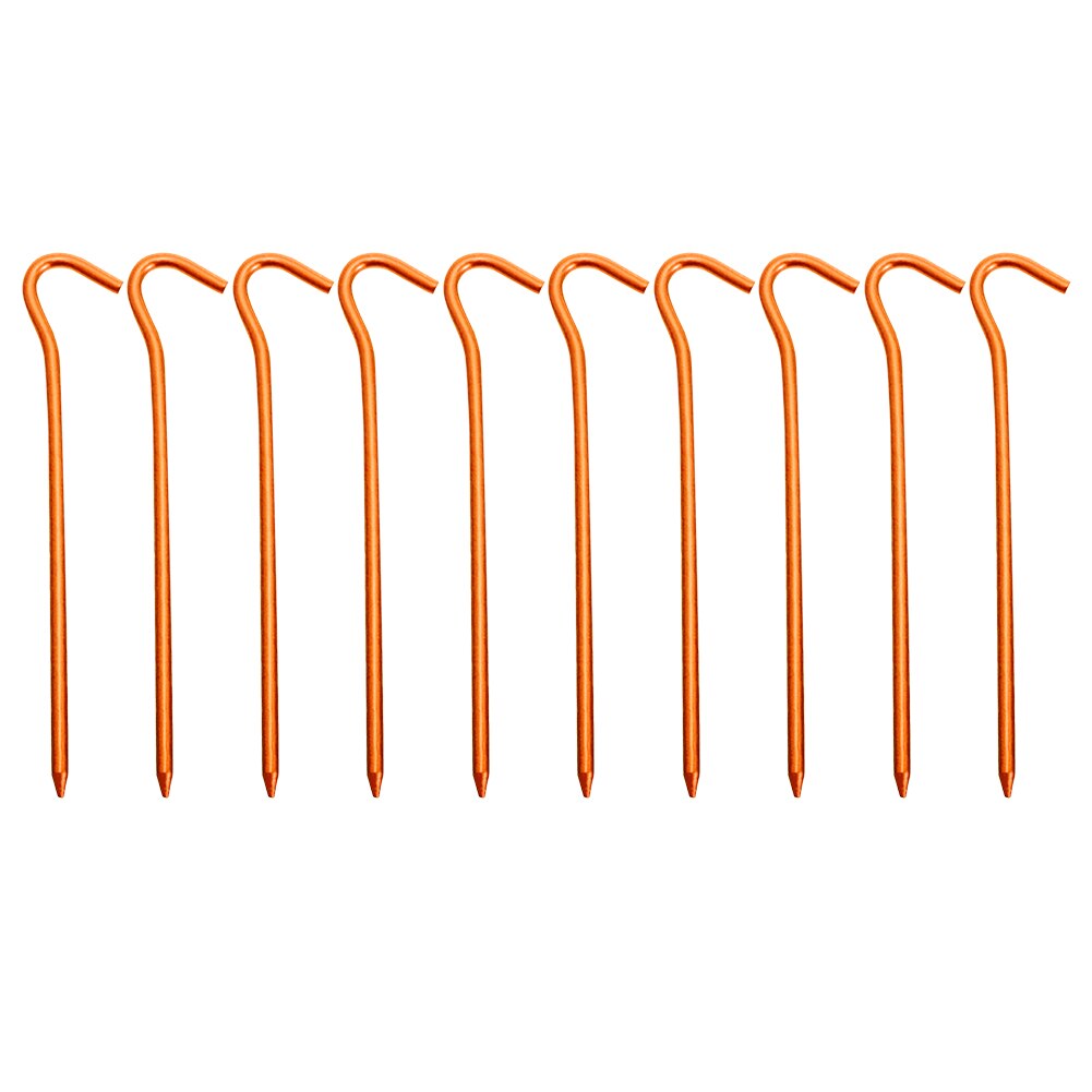 Cheap Goat Tents 10pcs Awning Canopy Tent Nails 18cm Outdoor Aluminium Alloy Nails for Camping Awning Canopy Garden Stakes with Hooks   